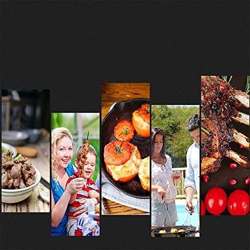 FYLD Exterior BBQ,Inoxidable Parrillas,Barbacoas de Carbón de Leña,Asador Portátil - Adecuado para Picnic al Aire Libre terraza Patio Camping,37.5 * 45.5cm