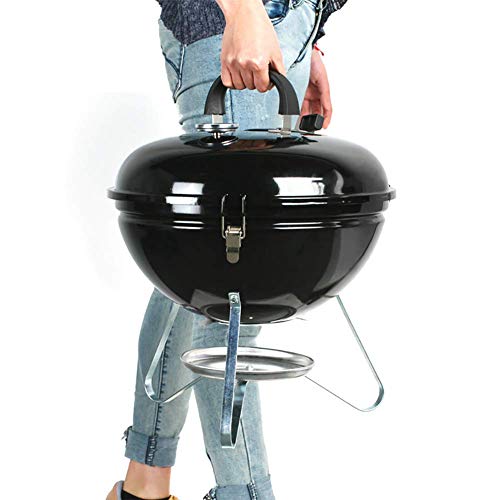 FYLD Exterior BBQ,Inoxidable Parrillas,Barbacoas de Carbón de Leña,Asador Portátil - Adecuado para Picnic al Aire Libre terraza Patio Camping,37.5 * 45.5cm