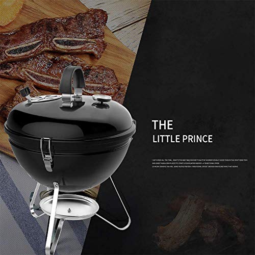FYLD Exterior BBQ,Inoxidable Parrillas,Barbacoas de Carbón de Leña,Asador Portátil - Adecuado para Picnic al Aire Libre terraza Patio Camping,37.5 * 45.5cm