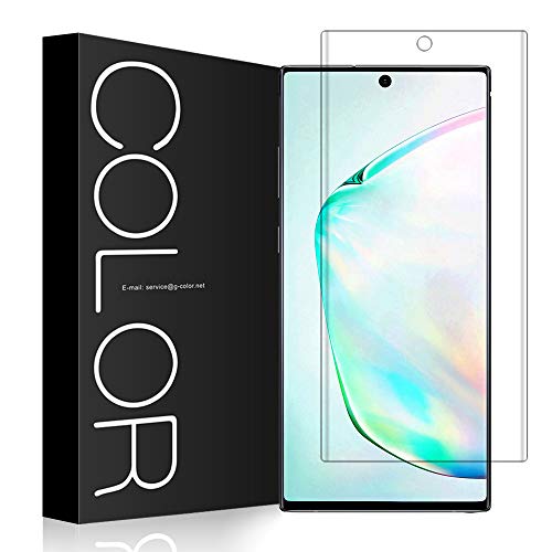 G-Color Galaxy Note 10 Plus Protector Pantalla, [Alta Viscosidad], Cristal Vidrio Templado de 3D [Alta Sensibilidad] [9H Dureza] Protector de Pantalla para Samsung Galaxy Note 10+/ Note10 Plus