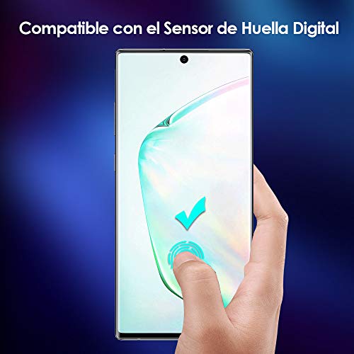 G-Color Galaxy Note10 Protector Pantalla, [Alta Viscosidad], Cristal Vidrio Templado de 3D [Alta Sensibilidad] [9H Dureza] Protector de Pantalla para Samsung Galaxy Note 10