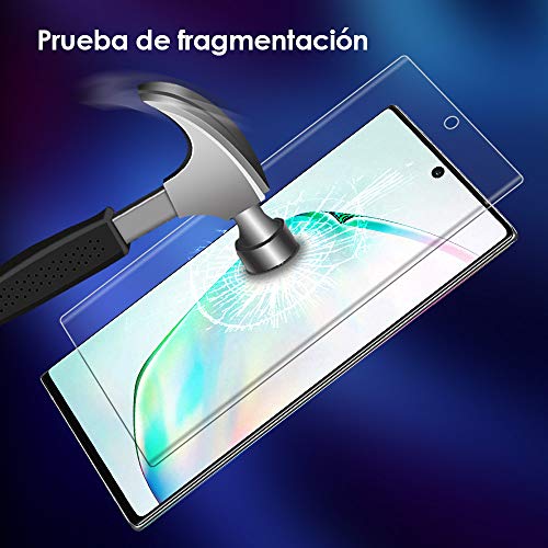 G-Color Galaxy Note10 Protector Pantalla, [Alta Viscosidad], Cristal Vidrio Templado de 3D [Alta Sensibilidad] [9H Dureza] Protector de Pantalla para Samsung Galaxy Note 10