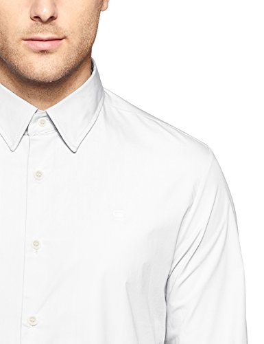 G-STAR RAW Core Super Slim Camisa Vaquera, Blanco (White 110), XS para Hombre