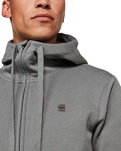 G-STAR RAW Premium Core Hooded Zip Jersey de Punto, Edificio C235-8166, Medium para Hombre