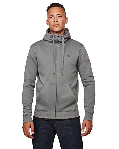 G-STAR RAW Premium Core Hooded Zip Jersey de Punto, Edificio C235-8166, Medium para Hombre