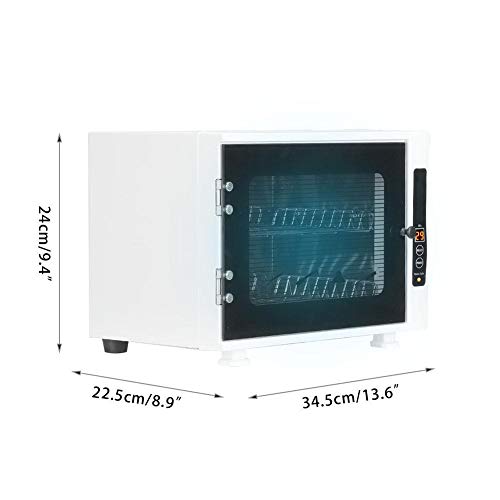 Gabinete de esterilizador UV Herramienta de Limpieza de Caja de desinfección Profesional con función de desinfección de ozono para Toallas Tijeras Pinzas para uñas, Herramientas de manicura(UE)