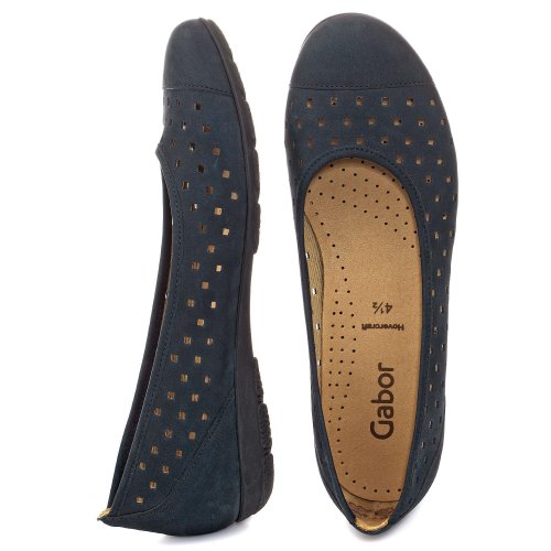 Gabor Ruffle - Sandalias de Vestir de Cuero Nobuck para Mujer Azul Azul 40