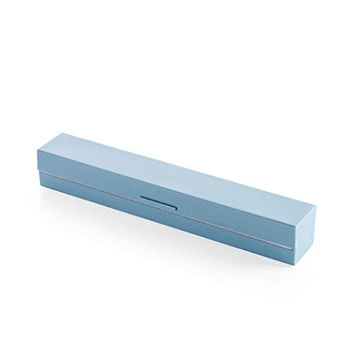 gaddrt Cling Film Dispensador de Papel de Aluminio y Cortador de Papel Film de Cocina y Cortador Dispensador de película Azul