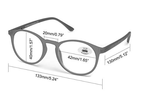 Gafas de Lectura Vista Cansada Presbicia, Graduadas Dioptrías，Gafas de Hombre y Mujer Unisex con Montura de Pasta, Bisagras de Resorte, Para Leer, Ver de Cerca. Pack de 3(+100 Pack de 3)