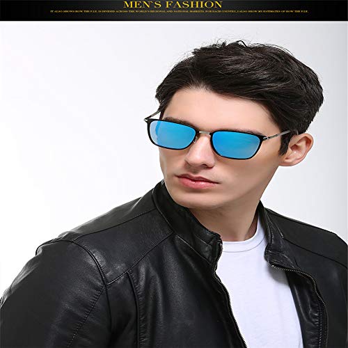 Gafas de sol, gafas de sol de Modo coréenne, Unisexe, Extérieur, Anti-éblouissant, Polarisé, Alta Definición, Gafas de sol Polarisées. (Rebanadas plateadas)