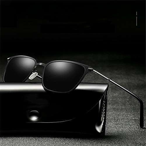 Gafas de sol, gafas de sol de Modo coréenne, Unisexe, Extérieur, Anti-éblouissant, Polarisé, Alta Definición, Gafas de sol Polarisées. (Rebanadas plateadas)