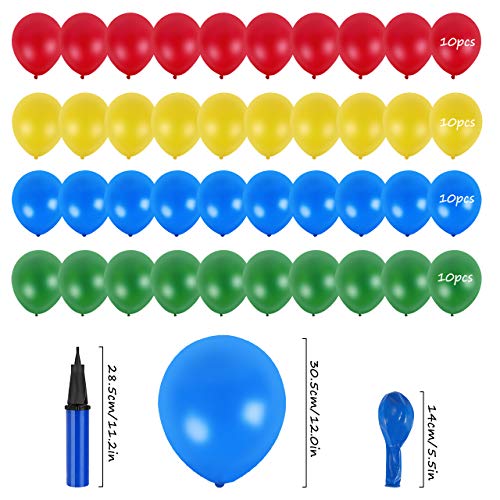 Gafild Globos Decoración de fiesta,Fiesta temática Decoracion Globos de latex Papel de aluminio Transporte Tema Avión Tren Coche de policía Autobús Escolar Yate Camión de Bomberos para Niño Cumpleaños
