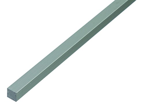 GAH-ALBERTS 473211 - Varilla cuadrada, aluminio, Plateado (silver anodised), 1000 x 10 x 10 mm