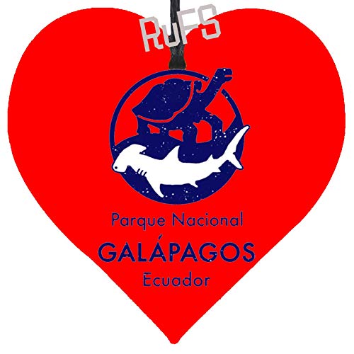 Galapagos National Park, Ecuador Navidad Colgante Metal CorazóN Placa Regalo ChucheríA Festiva En Forma De CorazóN Cartel Hojalata DecoracióN Recuerdo