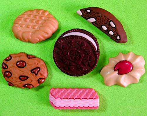 Galletas de Chocolate de Oblea Jammie Dodger Oreo Molde de silicona para la torta de Decoración Pastel de Cupcake Toppers Glaseado Sugarcraft Tool por Fairie Blessings