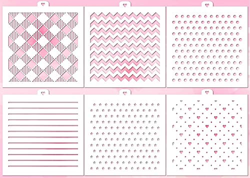 Galletas y Craft Stencil Set"" Basic 6 pcs