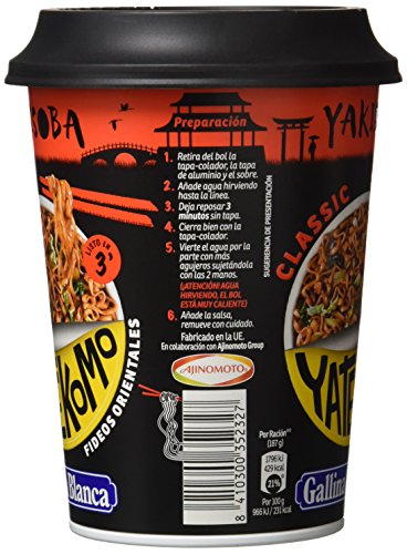 Gallina Blanca - Yakisoba Classic - Preparado de fideos - 93 g - [Pack de 8]