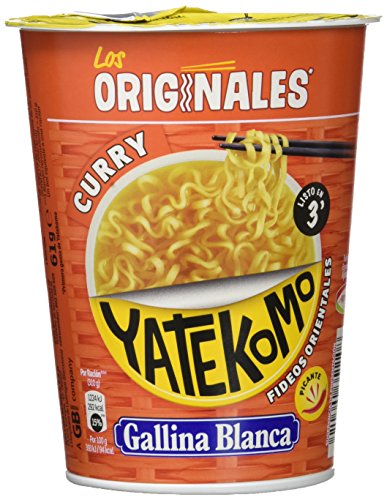 Gallina Blanca - Yatekomo Curry - Fideos orientales - 61 g - [Pack de 8]