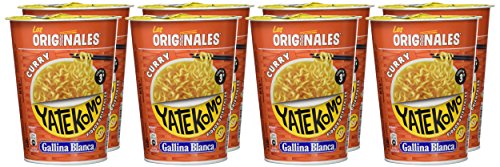 Gallina Blanca - Yatekomo Curry - Fideos orientales - 61 g - [Pack de 8]