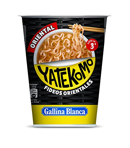 Gallina Blanca Yatekomo Oriental - Fideo Orientales, 61 g - [Pack de 8]