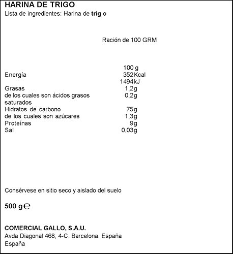Gallo - Harina de trigo - 500 grs