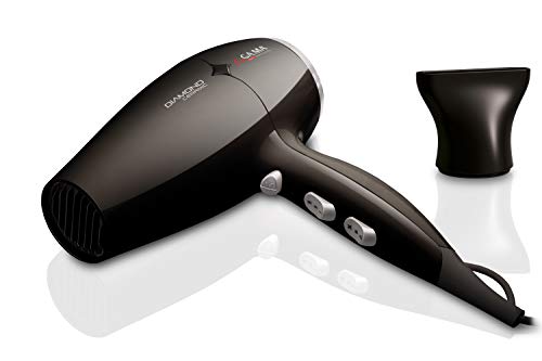 Gama Italy Professional Diamond - Secador de pelo, temperatura regulable 150-230 C, 2300 W, Color Negro
