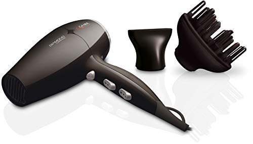 Gama Italy Professional Diamond - Secador de pelo, temperatura regulable 150-230 C, 2300 W, Color Negro