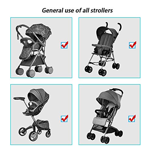 Ganchos Carrito Bebé Ganchos para Cochecito Engancha Tus Bolsas de la Compra Bolso o Cambiador en el Manillar de la Sillita Cochecito o Silla de Ruedas Ajuste Universal, 4 Pack