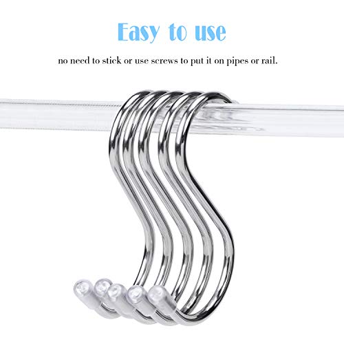 Ganchos magnéticos para colgar en forma de S, de acero inoxidable, para oficina, cocina, cuarto de baño, dormitorio (tamaño pequeño), 15 unidades
