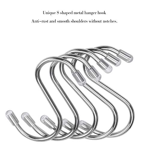Ganchos magnéticos para colgar en forma de S, de acero inoxidable, para oficina, cocina, cuarto de baño, dormitorio (tamaño pequeño), 15 unidades