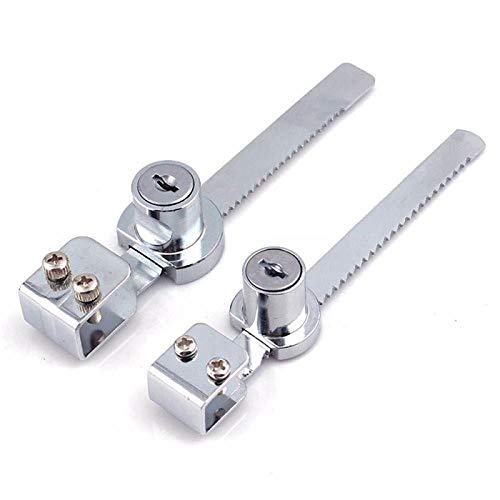 GangKun Cerradura Dentada de Vidrio, Puerta de gabinete, Cerradura de Puerta corredera, gabinete, Puerta, Vitrina, mostrador, archivador, archivador, Cerradura de congelador@si