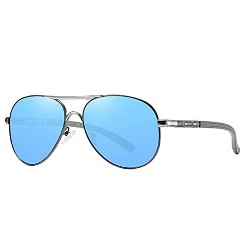 GAOLILI Lentes de conducción Gafas de Sol polarizadas diseñador Cuadrado Retro Sun Unisex conducción de Pesca de Aluminio Accesorios de los vidrios (Color : A)
