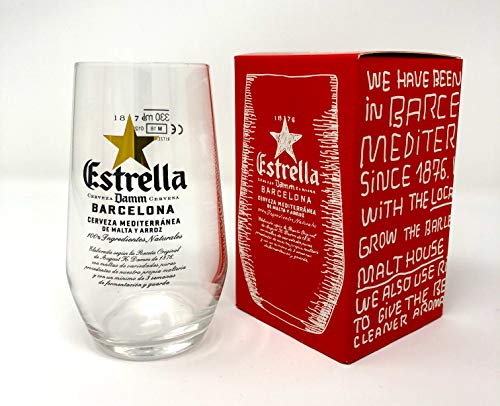 GarageBar Estrella - Vaso de cerveza (330 ml/33 cl)