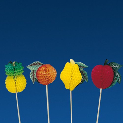 García de Pou 116.07 Adornos Helados Frutas, 10 Cm, Set de 100, Multicolor