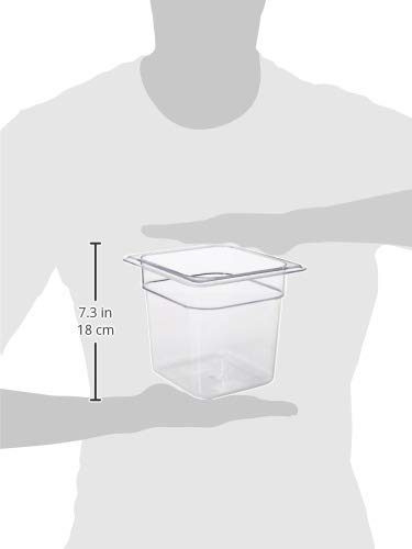 García de Pou 202.18 Cubeta Gastronorm 1/6-1.9 L, 17.6 x 16.2 x 15 Cm, Transparente