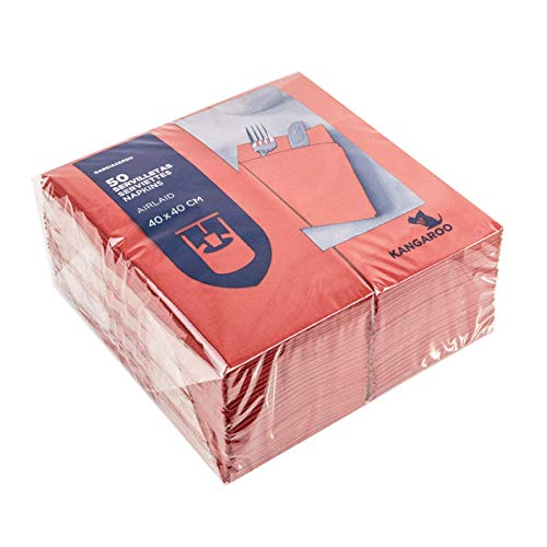 García de Pou 228.15 Servilletas Canguro 55 G/M2 40X40 Cm Burdeos Airlaid (pack de 50)