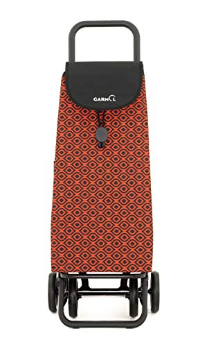 Garmol Carro Compra, Naranja y Negro, 55L