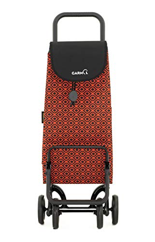 Garmol Carro Compra, Naranja y Negro, 55L