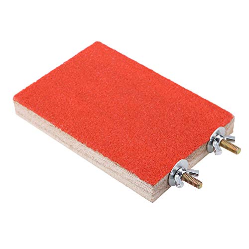 Garosa Bird Perch Stand Plataforma Duradera Pata De Molienda Junta Limpia Práctica Mascotas Jaula Accesorios Stands Juguete para Loros(Rojo)