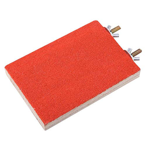 Garosa Bird Perch Stand Plataforma Duradera Pata De Molienda Junta Limpia Práctica Mascotas Jaula Accesorios Stands Juguete para Loros(Rojo)