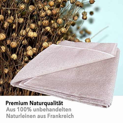 Gastrodock Premium panadería XXL tamaño 160 x 60 cm – Paño de masa de 100% lino natural sin tratar de Francia – paño de lino para hornear – Backleinen, Teigtuch, Tischläufer Made in Europe