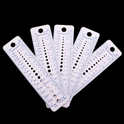 Gazechimp Reglas de 2-10mm 5 Agujas Herramienta de Coser Costura y Manualidad para Artesanía de Tejer Duradero Fàcil de Usar con Agujas Circulares
