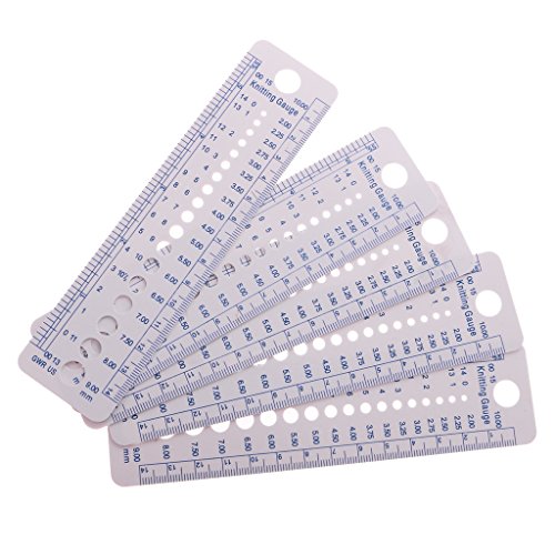 Gazechimp Reglas de 2-10mm 5 Agujas Herramienta de Coser Costura y Manualidad para Artesanía de Tejer Duradero Fàcil de Usar con Agujas Circulares