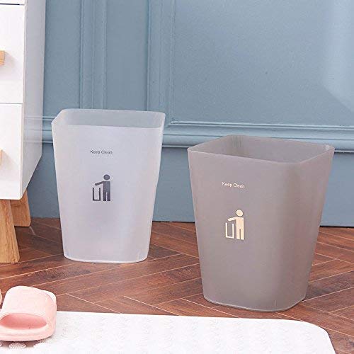GBX Estilo Papeleras Vintage, Papelera helados papeleras sin cubierta simple cuadrado de plástico Inicio Sala de estar Cocina Cuarto de baño Bote de basura de la sala, interior, exterior, cocina, dor