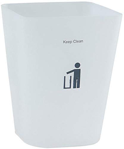 GBX Estilo Papeleras Vintage, Papelera helados papeleras sin cubierta simple cuadrado de plástico Inicio Sala de estar Cocina Cuarto de baño Bote de basura de la sala, interior, exterior, cocina, dor