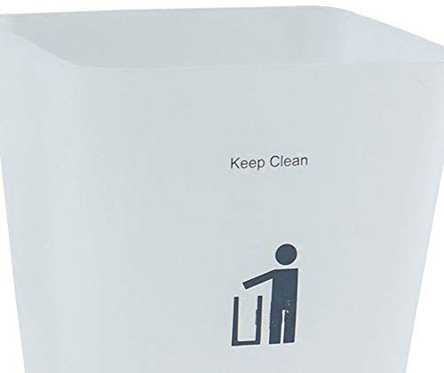 GBX Estilo Papeleras Vintage, Papelera helados papeleras sin cubierta simple cuadrado de plástico Inicio Sala de estar Cocina Cuarto de baño Bote de basura de la sala, interior, exterior, cocina, dor