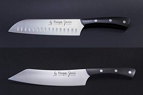 GC Enrique García Set Juego de Cuchillos Profesional Japoneses Kiritsuke y Santoku