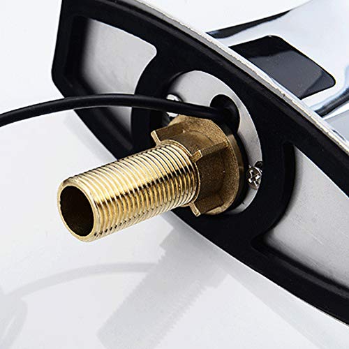 GCDN llave con sensor inteligente, grifo con sensor automático de manos libres, llave con acabado de espejo de acero inoxidable de repuesto para lavabo de cocina de baño, Plateado, Tamaño libre