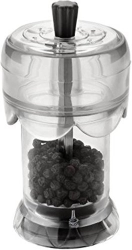 G&D Molinillo de Pimienta acrílico Herramienta de molienda de Pimienta Negra Manual y Disher de Sal (2 en 1) (Multicolor), Regalo del Día de la Madre