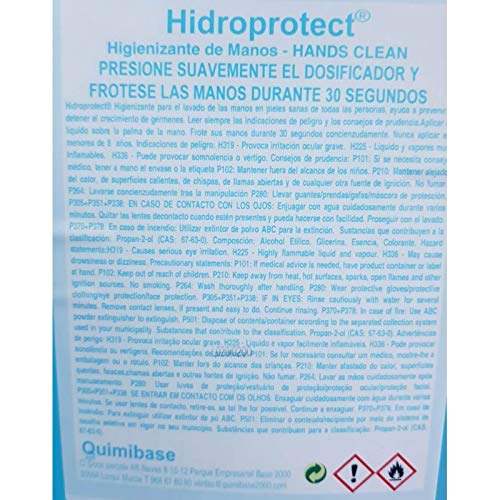 GEL DE MANOS- DESINFECTANTE DE MANOS -HIGIENIZANTE DE MANOS - HANDS CLEAN - 100 ml PULVERIZADOR - QUIMIBASE - HIDROPROTECT…